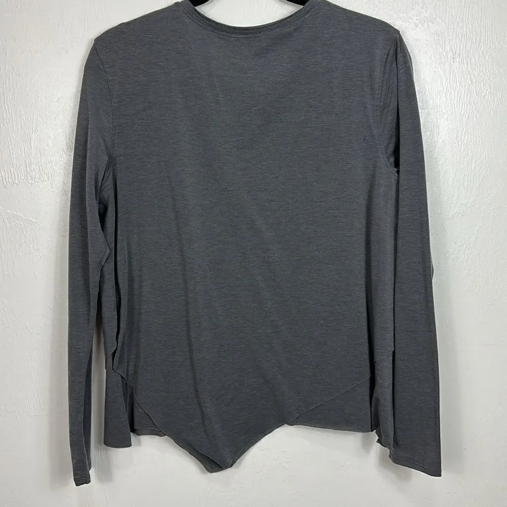 Lululemon Sweetest Day Long Sleeve Tencel Top In Heathered Titanium Size 4